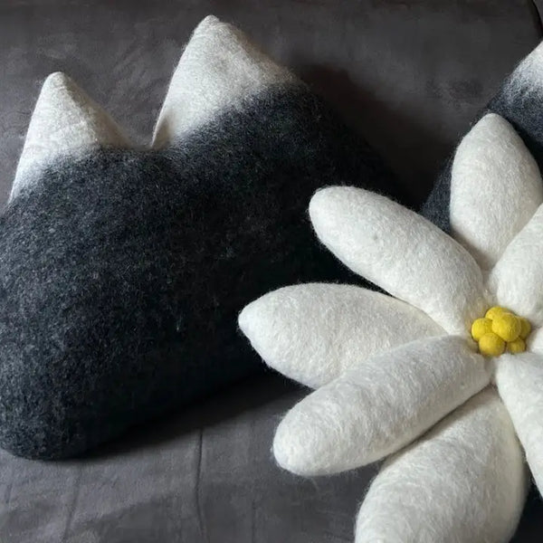 Cuscino Edelweiss in lana - immagine 4