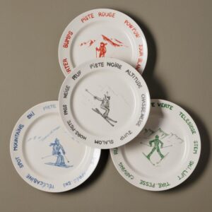 S/4 piatti SKI RUN