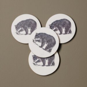 S/4 sottobicchieri bear